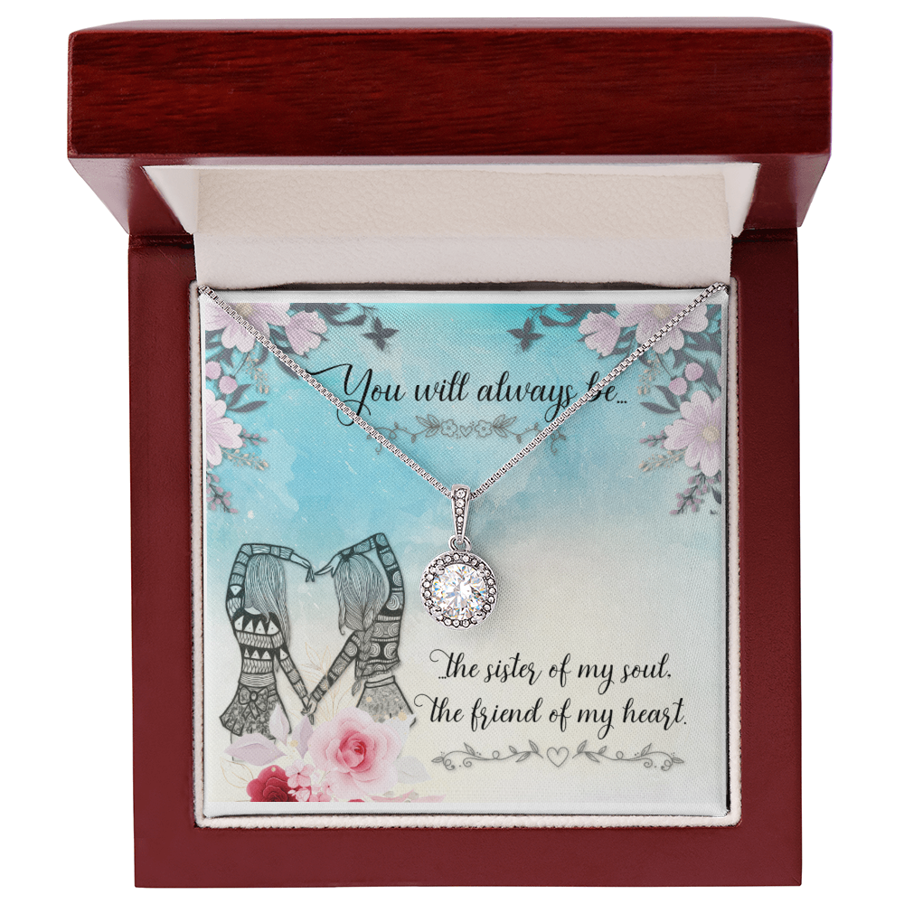 Sister - Eternal Hope Massage card Necklace