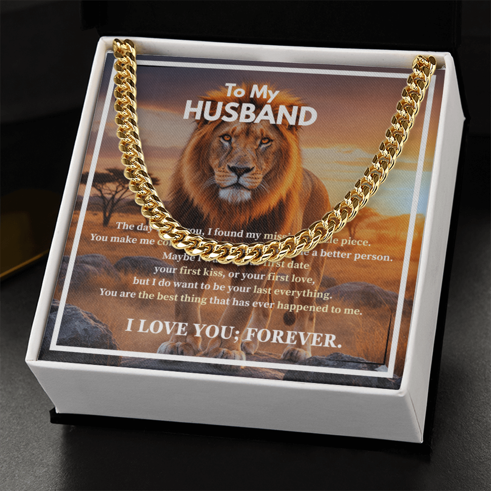 To My Husband Massage Card Necklace