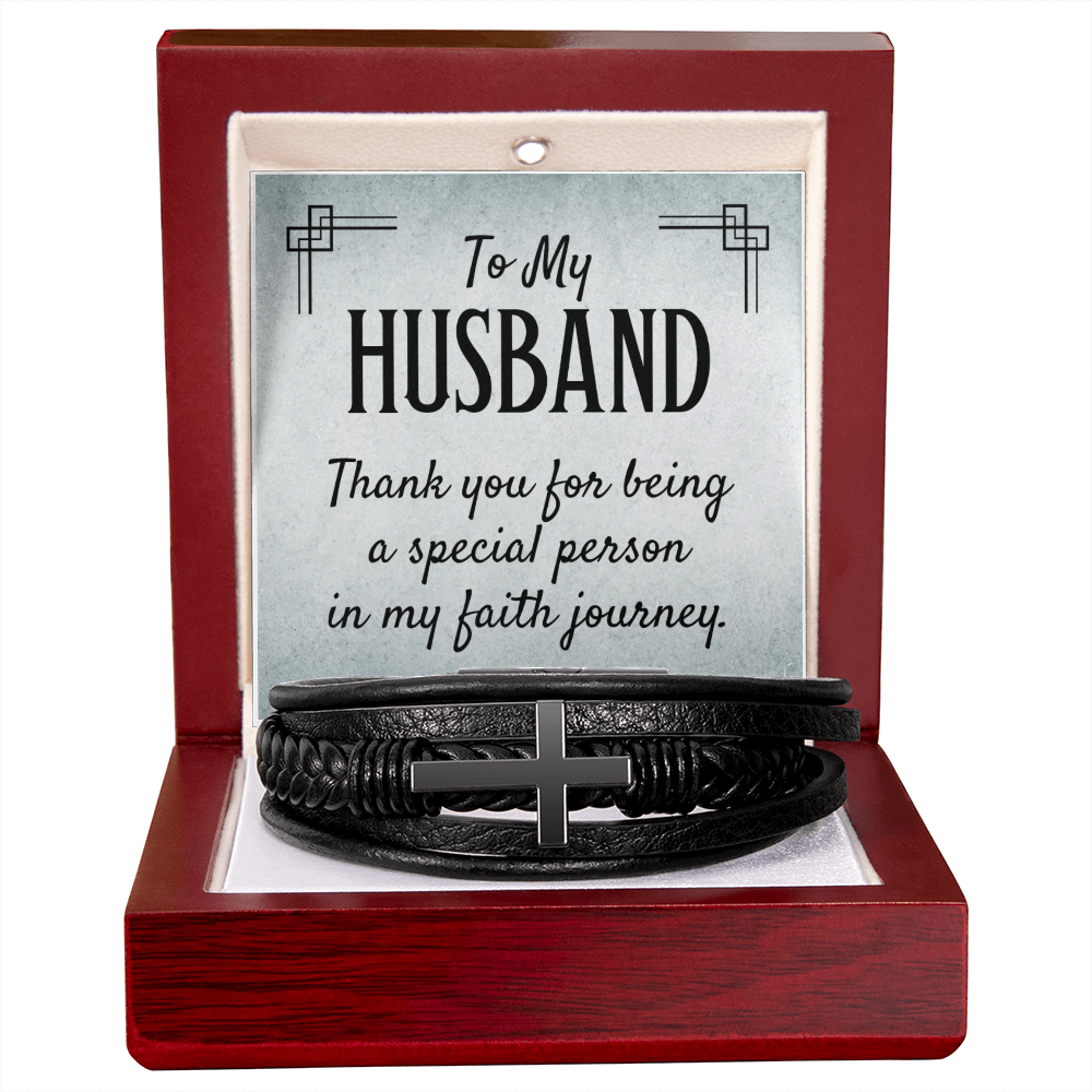 To my Husband Massage card Bracelet