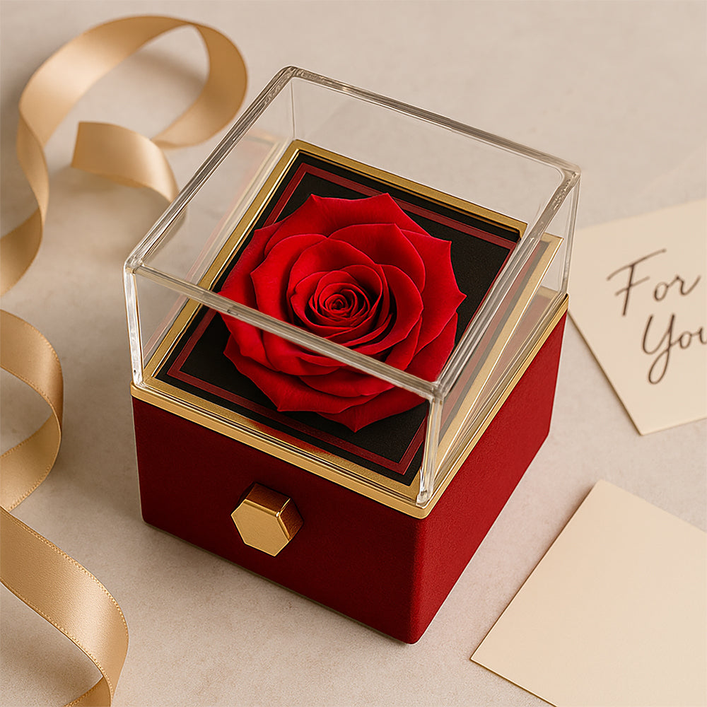 To my Wife - Rotating Rose Gift Box