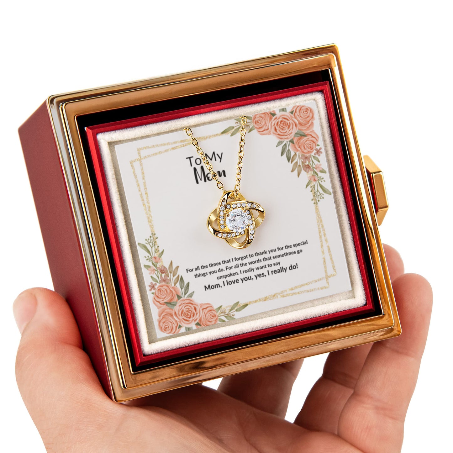 To My Mom - Love Knot Necklace