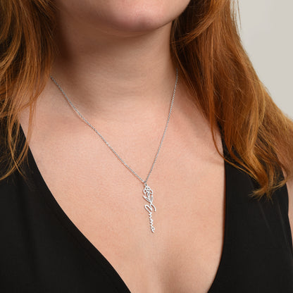 To my mom - Flowername Necklace