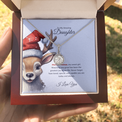 To My Daughter – Merry Christmas Necklace