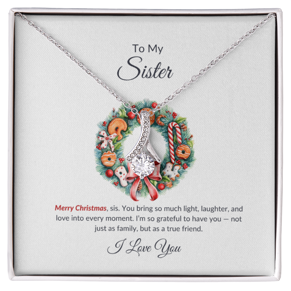 To My Sister – Merry Christmas Necklace