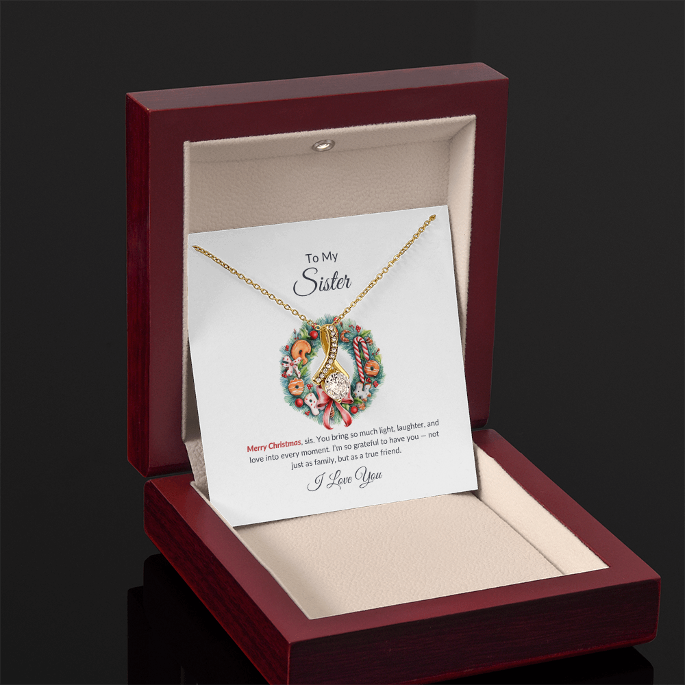 To My Sister – Merry Christmas Necklace