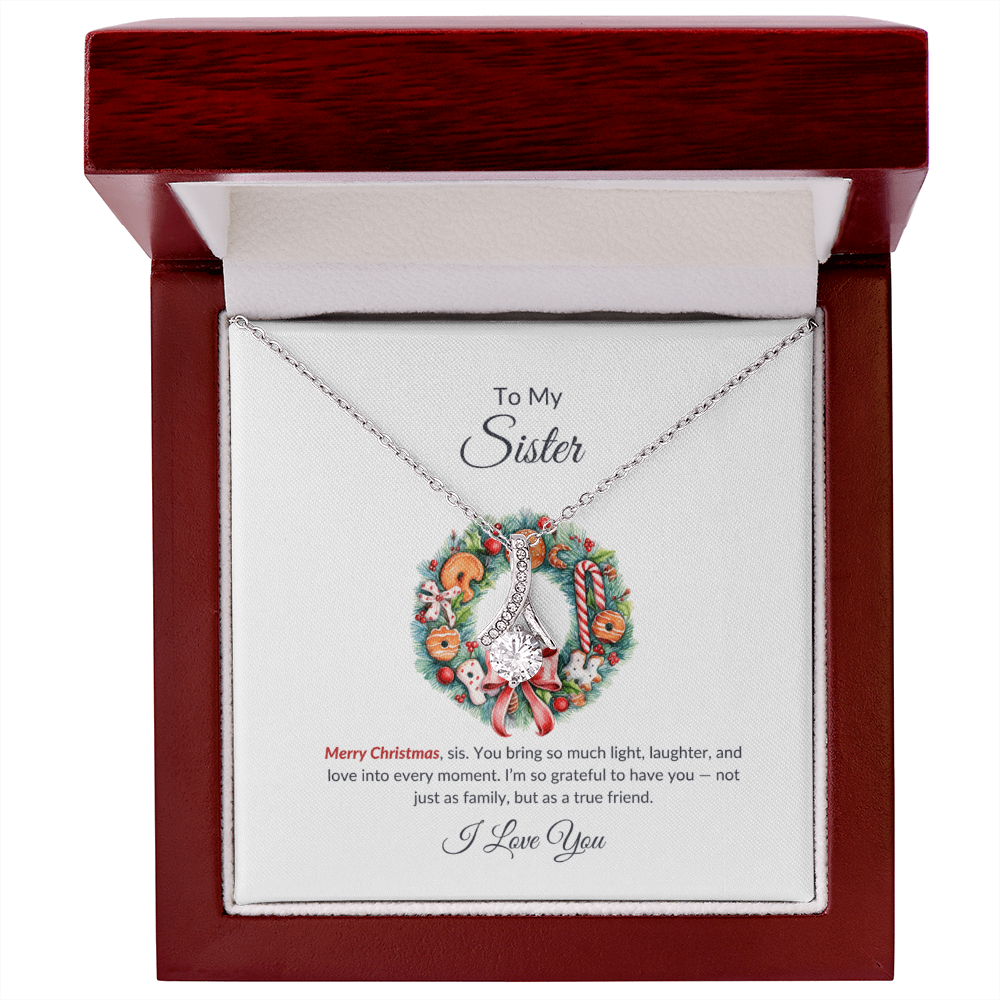 To My Sister – Merry Christmas Necklace