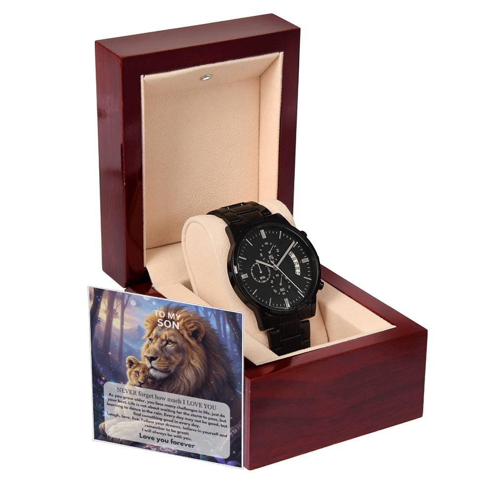 To My SON - Message card Watch
