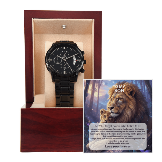 To My SON - Message card Watch