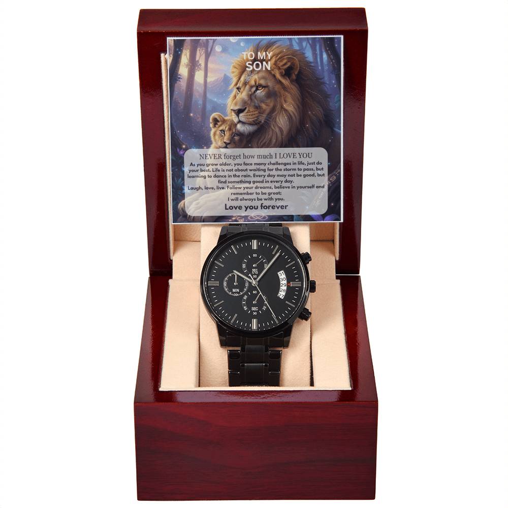 To My SON - Message card Watch