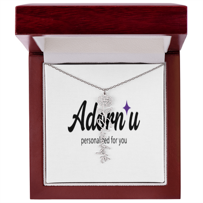 Flower Name Necklace