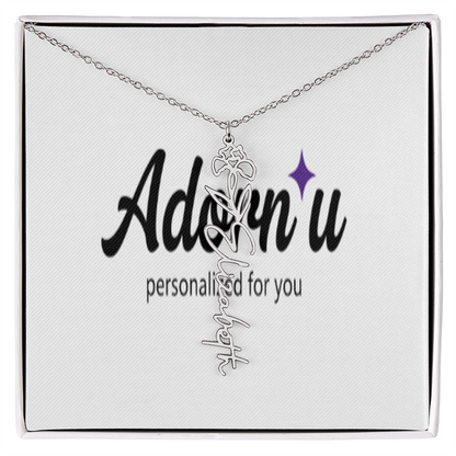 Flower Name Necklace