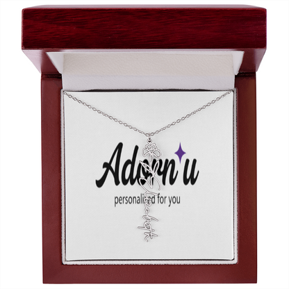 Flower Name Necklace