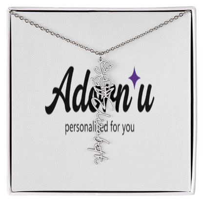 Flower Name Necklace
