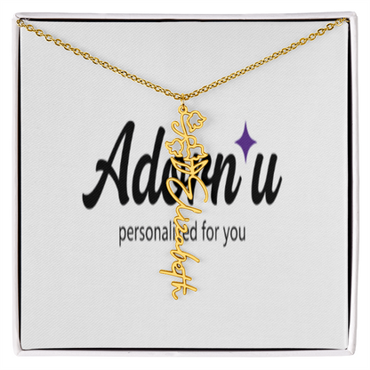 Flower Name Necklace