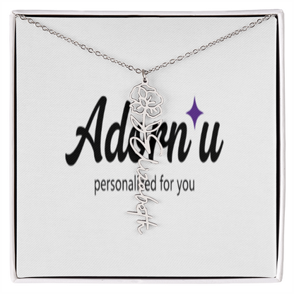 Flower Name Necklace