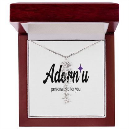 Flower Name Necklace