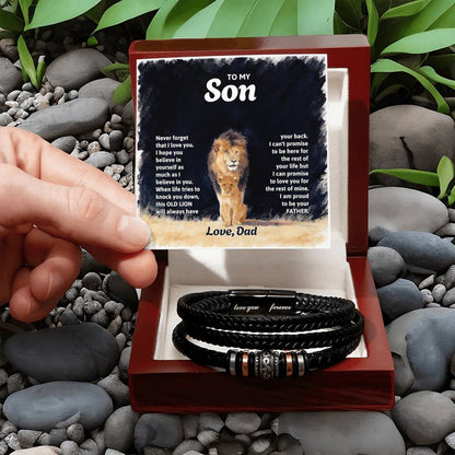 To my Son - Massage Card Bracelet