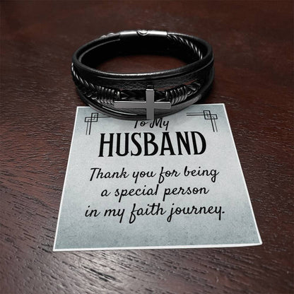 To my Husband - Message card Bracelet