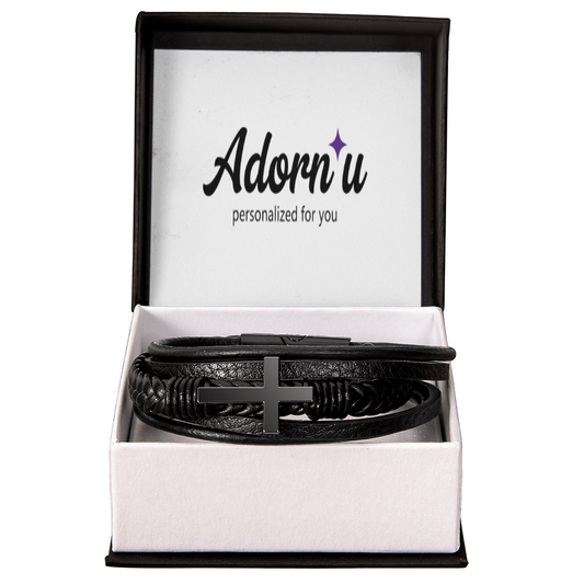 Mens  Cross Bracelet