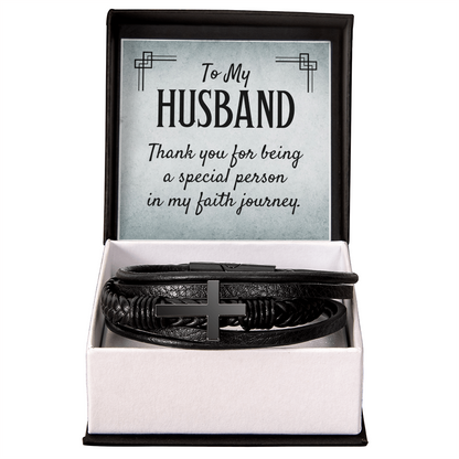 To my Husband Massage card Bracelet