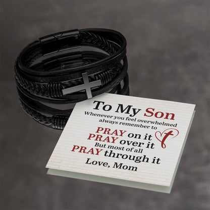 To my Son - Massage card Bracelet