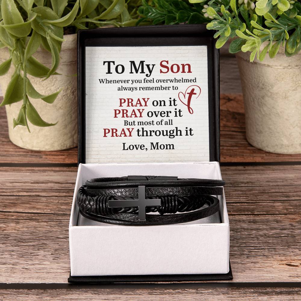 To my Son - Massage card Bracelet