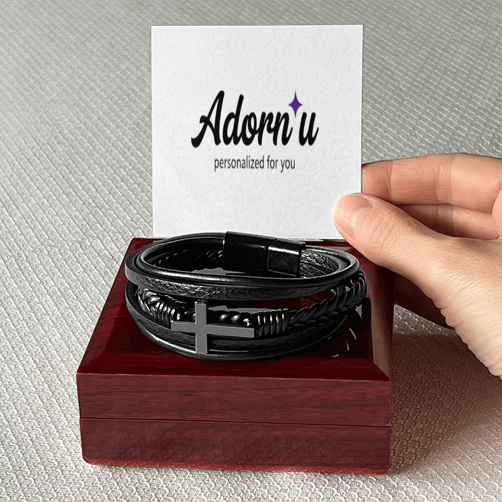 Mens Cross Bracelet
