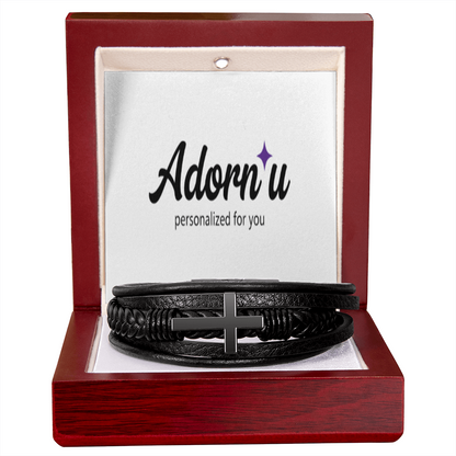 Mens  Cross Bracelet
