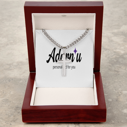 Artisan Cross with Cuban Link Chain