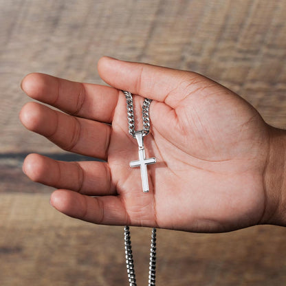 To My Best Friend – Merry Christmas Cross Necklace | A Gift of Faith and Friendship