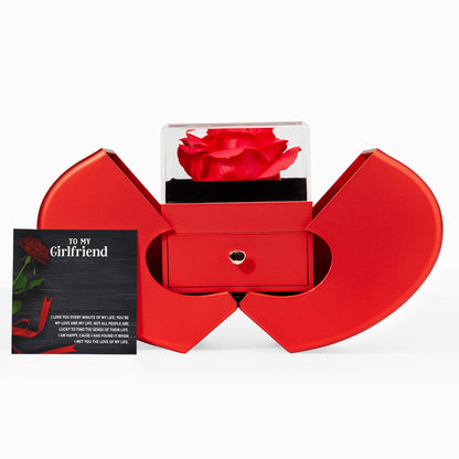 To My Girlfriend - Necklace and Heart Box gift set