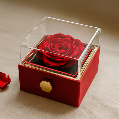 Christmas Gift for Soulmate – Necklace with Rose Gift Box