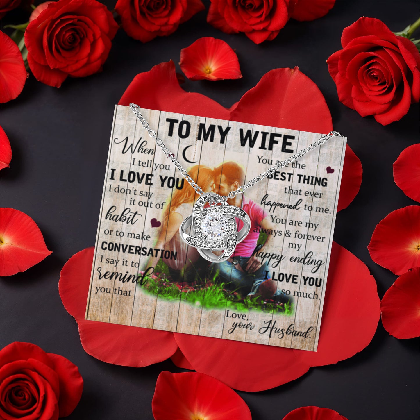To my Wife - Rotating Rose Gift Box