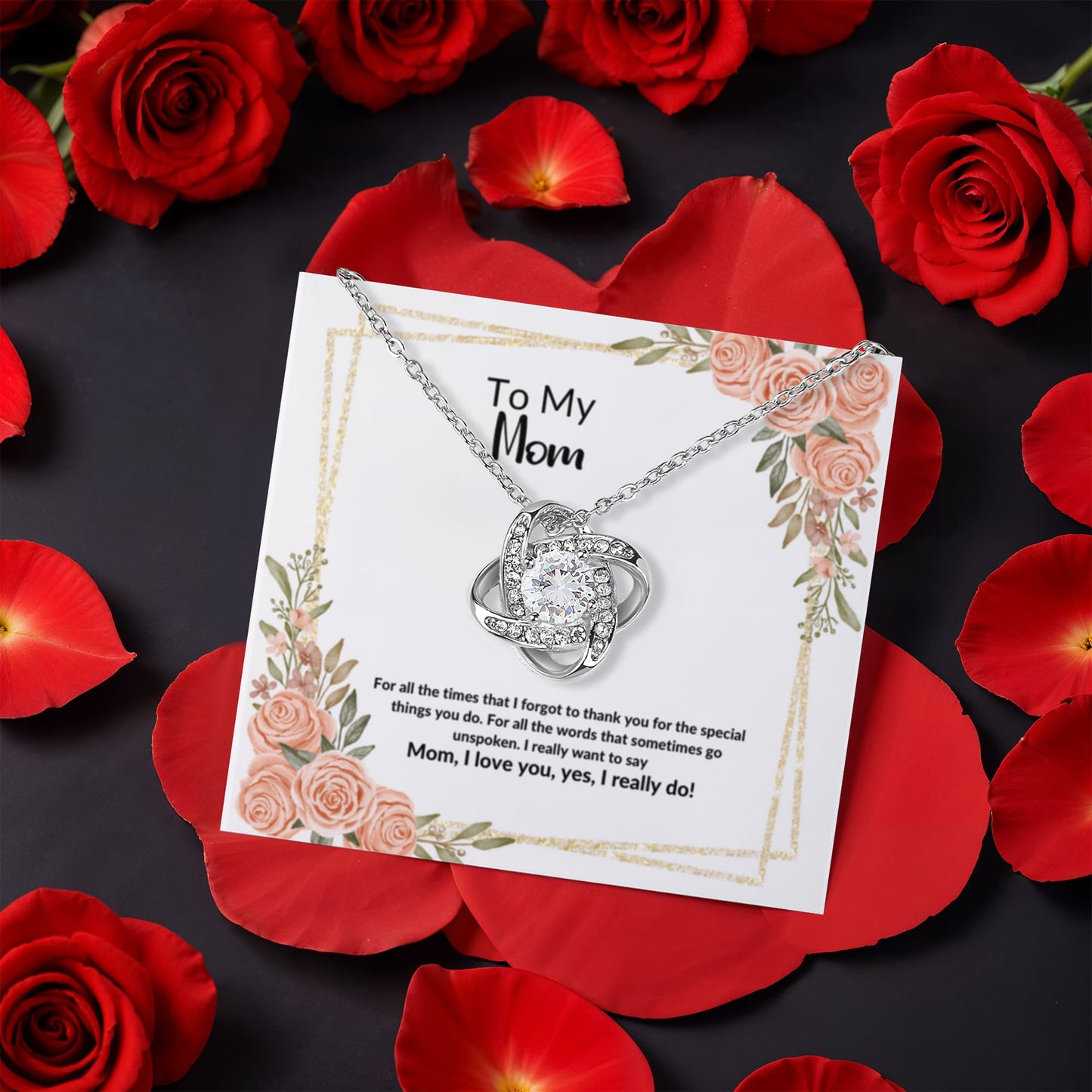 To My Mom - Love Knot Necklace