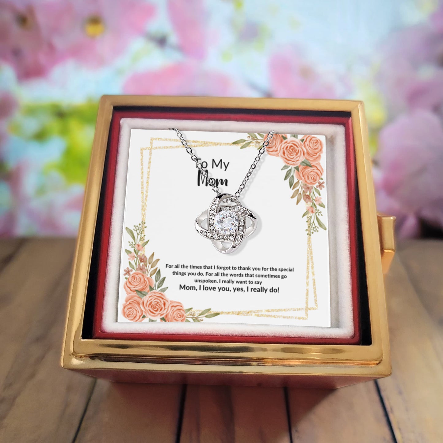 To My Mom - Love Knot Necklace