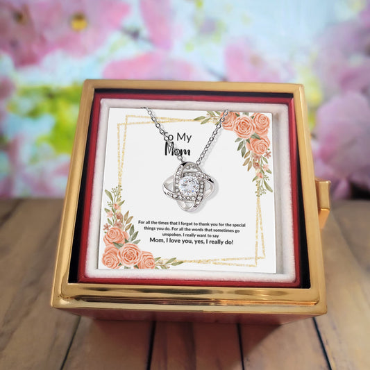 To My Mom - Love Knot Necklace